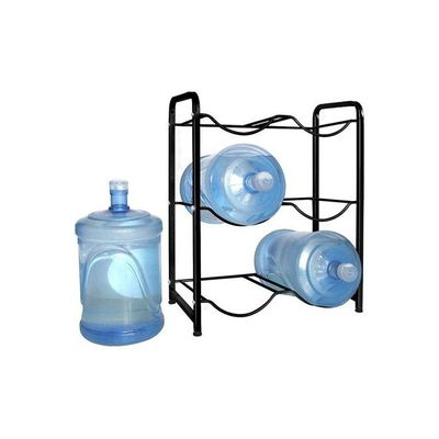 6-Compartment Metal Water Bottle Stand black 79 x 63.5cm