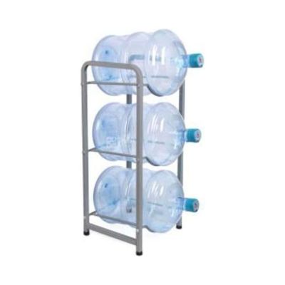 3-Rack Gallon Storage Shelf Silver 29inch