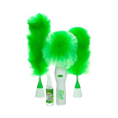 4-Piece Cleaning Duster Set White/Green