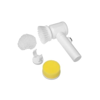 5-In-1 Electric Magic Toilet Cleaning Brush White 26centimeter