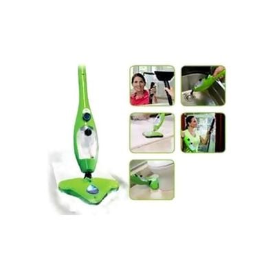 5 In 1 Portable Steam Mop Cleaner Green 124x23x26centimeter