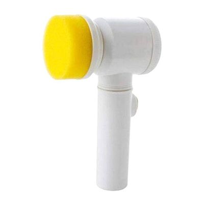 5 in 1 Electric Magic Cleaning Brush White/Yellow 1.8 x 8.4 x 4.4inch