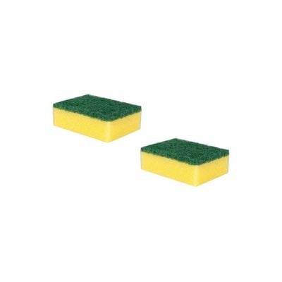 2-Piece Tip Top Cleaning Sponge Yellow/Green