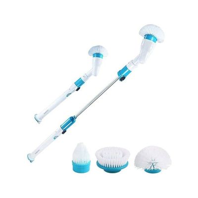 5-Piece Electric Spin Cleaning Brush Set White/Blue