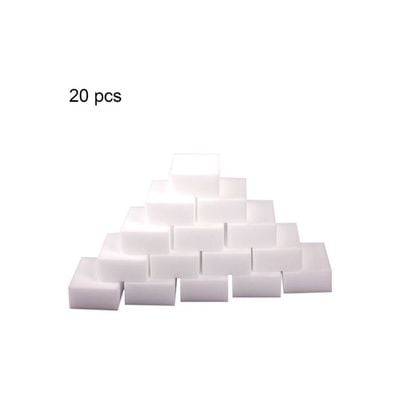 20-Piece Melamine Sponge White