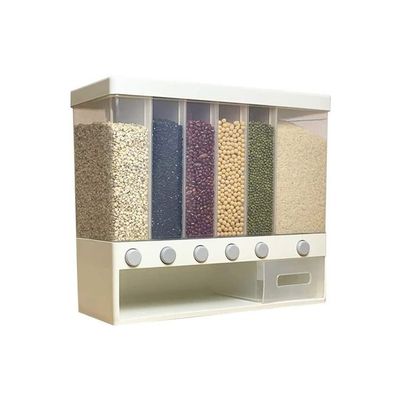 Wall-mounted Grains Food Dispenser White 38cm