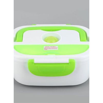 Portable Multifunctional Electric Heated Lunch Box Green 16 x 10.5 x 22.2centimeter