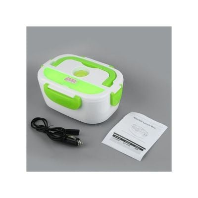 Portable Multifunctional Electric Heated Lunch Box Green 16 x 10.5 x 22.2centimeter
