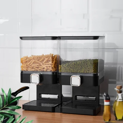 Double Cereal Dispenser Storage