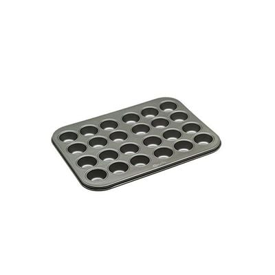 24-Cup Mini Cupcake Pan Black 13.5 x 10.25 x .75inch