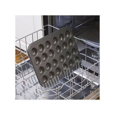 24-Cup Mini Cupcake Pan Black 13.5 x 10.25 x .75inch