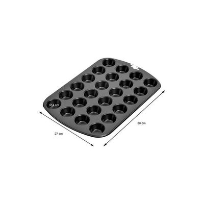 Mini-Muffin Mould Black 38x27cm