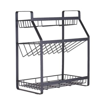 3 Tier Spice Rack Black