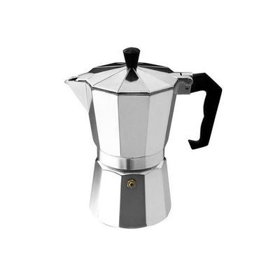 Moka Espresso Percolator Coffee Maker Silver 9.2 x 9.2 x 19.5centimeter