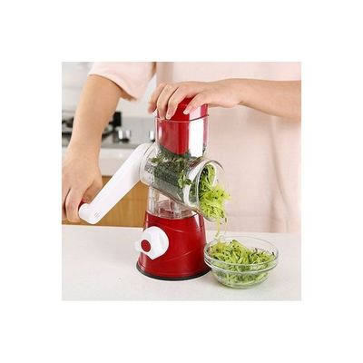 3 in 1 Round Veggie Chopper Red 26*24*12cm