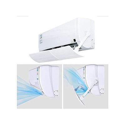 Anti Direct Blowing Retractable Air Conditioning Deflector T146 White