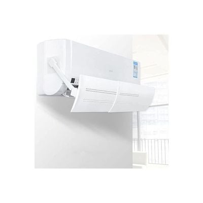 Anti Direct Blowing Retractable Air Conditioning Deflector T146 White