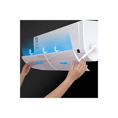 Adjustable Air Conditioner Wind Deflector Anti Direct Blowing Baffle J35 White