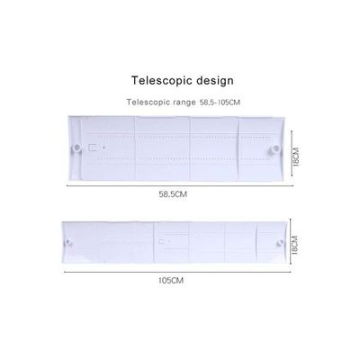 Anti Direct Blowing Adjustable Air Conditioner Deflector J114 White