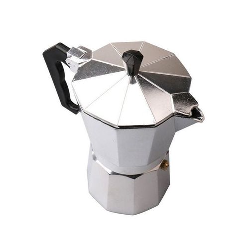 Cordless Espresso Percolator Maker Silver 300ml