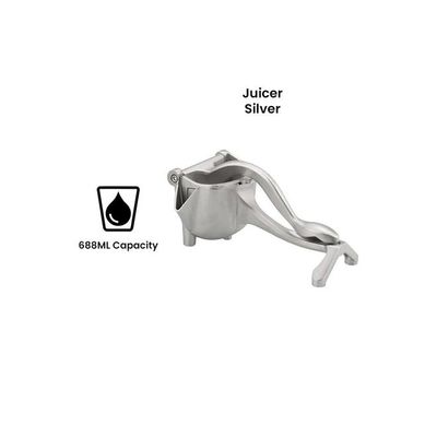 Fruit Lemon & Lime Juice Squeezer Portable Multifunction Manual Hand Juicer 688 ml CA844473 Silver