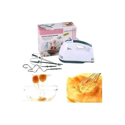 Electric Hand Mixer With 4 Attachment HE-133 White/Grey/Silver