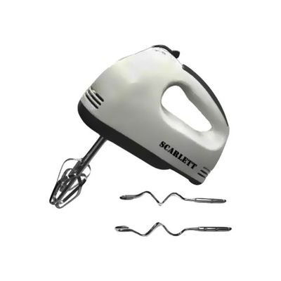 Electric Hand Mixer With 4 Attachment HE-133 White/Grey/Silver