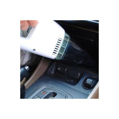 Practical 12V 60W Mini Portable Vacuum Cleaner Handheld For Car Home Office 421 ml CA844452 Black & White