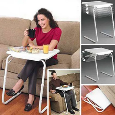 Multi-Purpose Foldable Table White 28.5x20.2x18.5inch