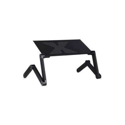 Aluminium Alloy Foldable Laptop Table Black 420x260millimeter