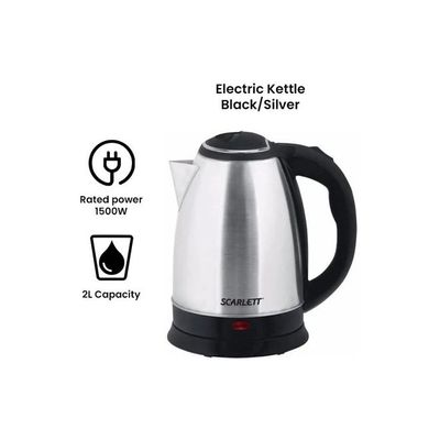 Stainless Steel Electric Kettle 2 L 1500 W SC-20A Silver/Black