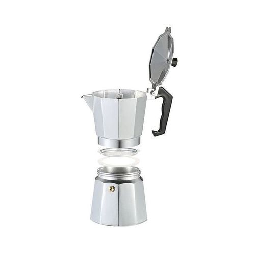 Espresso Maker 6-Cup Silver/Black