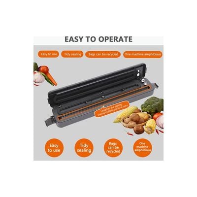 Vacuum Sealer Package Machine Black 37 x 6.60 x 8cm