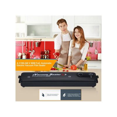 A C100-240 V 90W Full-Automatic Electric Vacuum Sealer Packaging Machine Included 10-Pocket Bag LU-935 Multicolour