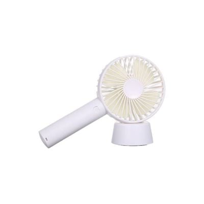 Portable USB Handheld Fan With Stand Cradle H21793W White