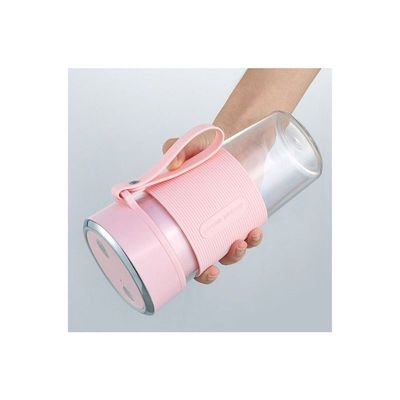 300ml Multi-function Mini Portable Electric USB Rechargeable Automatic Blender Juicer 0 L H35040P-KM Pink