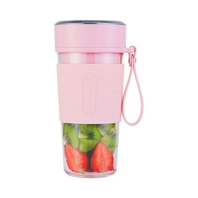 300ml Multi-function Mini Portable Electric USB Rechargeable Automatic Blender Juicer 0 L H35040P-KM Pink