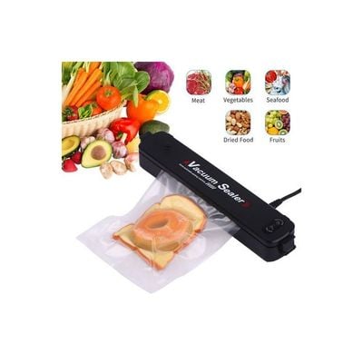 Upgrade Vacuum Sealer Automatic Food Saver Machine Black 37.5*7*10.5cm