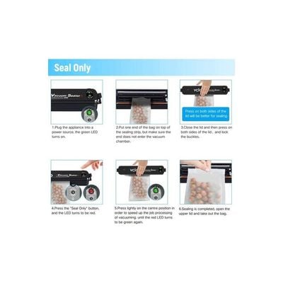 Upgrade Vacuum Sealer Machine SS-86 Black