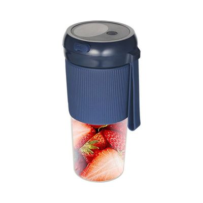 Mini Portable Electric USB Rechargeable Juicer Blender Machine 0 L H35041BL-KM Blue