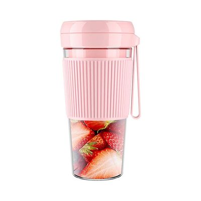 Mini Portable Electric USB Rechargeable Juicer Blender Machine 0 L H35041P-KM Pink