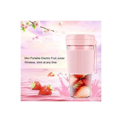 Mini Portable Electric USB Rechargeable Juicer Blender Machine 0 L H35041P-KM Pink