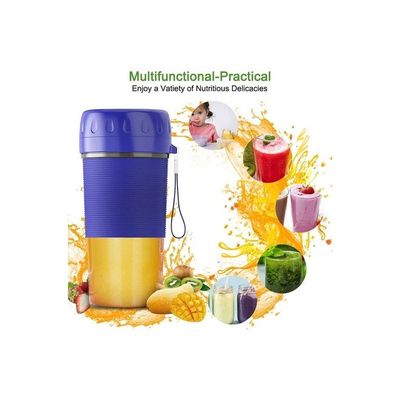 USB Rechargeable Juicer Blender 300 ml 10 W JCBB001 Blue/Clear