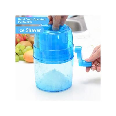 Handheld Crank Operated Ice Breaker Blue 14.3 x 10 x 14.3centimeter