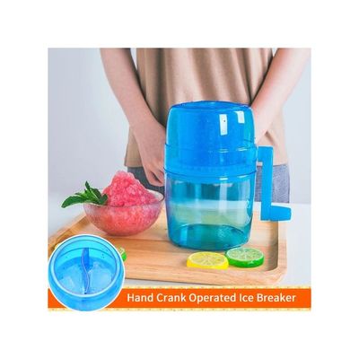 Handheld Crank Operated Ice Breaker Blue 14.3 x 10 x 14.3centimeter