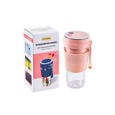 Electric Blender And Portable Juicer Cup 400 ml 50 W ZS-002 Pink/Clear