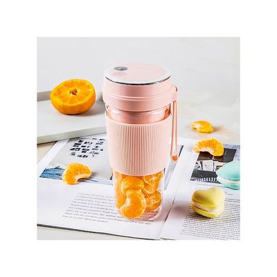 Electric Blender And Portable Juicer Cup 400 ml 50 W ZS-002 Pink/Clear