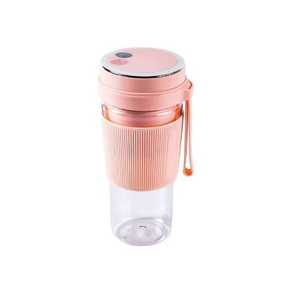 Electric Blender And Portable Juicer Cup 400 ml 50 W ZS-002 Pink/Clear