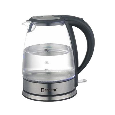 Electric Kettle DEK222 Clear/Silver/Black