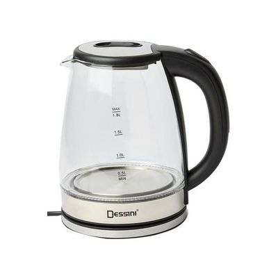 Electric Kettle 1.8L 1.8 L 222 Clear/Silver/Black